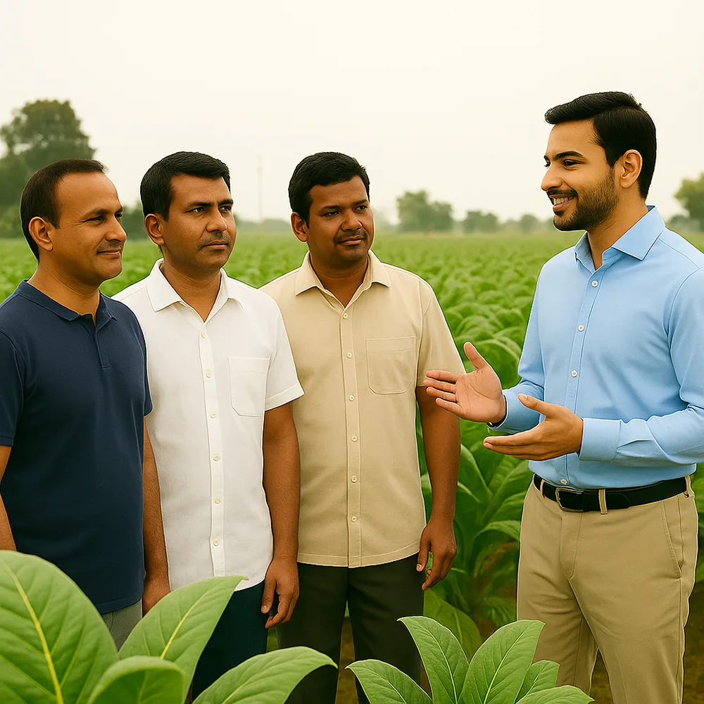 Dedicated agronomy experts on the ground
